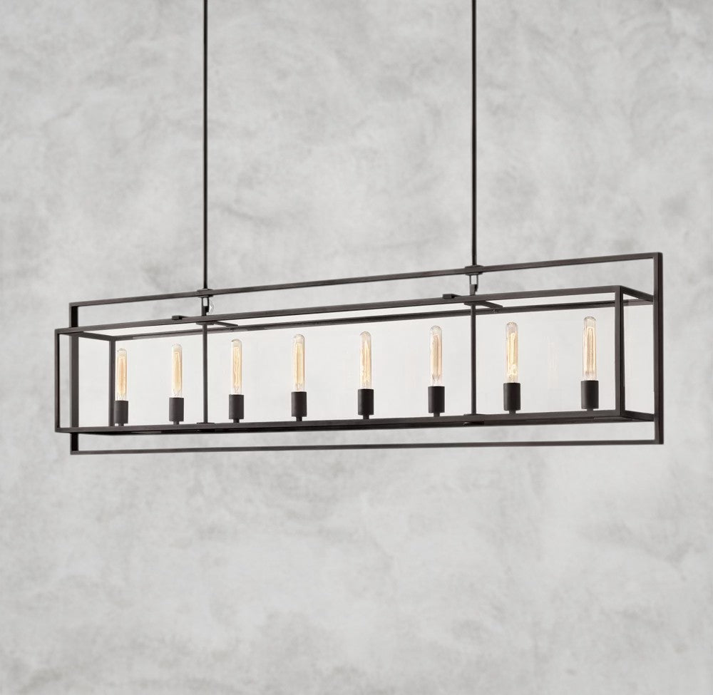 Beckman Rectangular Chandelier 54", 72"